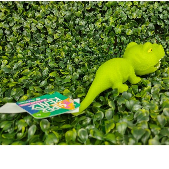 Tyrannosaurus Rex Dinosaur Squishy Toy Figure Squeezable T-Rex Dino Sand Green - Picture 8 of 15